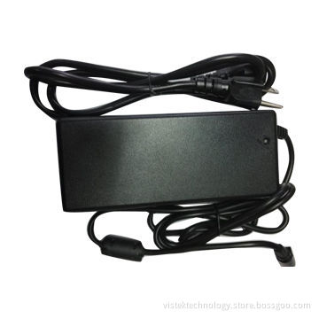 48V 2.5A AC/DC Desktop Adapter with 4-pin DIN Connector, CE, FCC Marks, Low Ripple